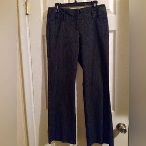 Tracy Evans Limited size 9 black and white striped dress pants inseam 31"